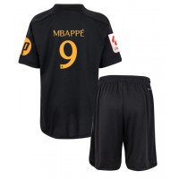 Fotbalové Dres Real Madrid Kylian Mbappe #9 Dětské Alternativní 2023-24 Krátký Rukáv (+ trenýrky)